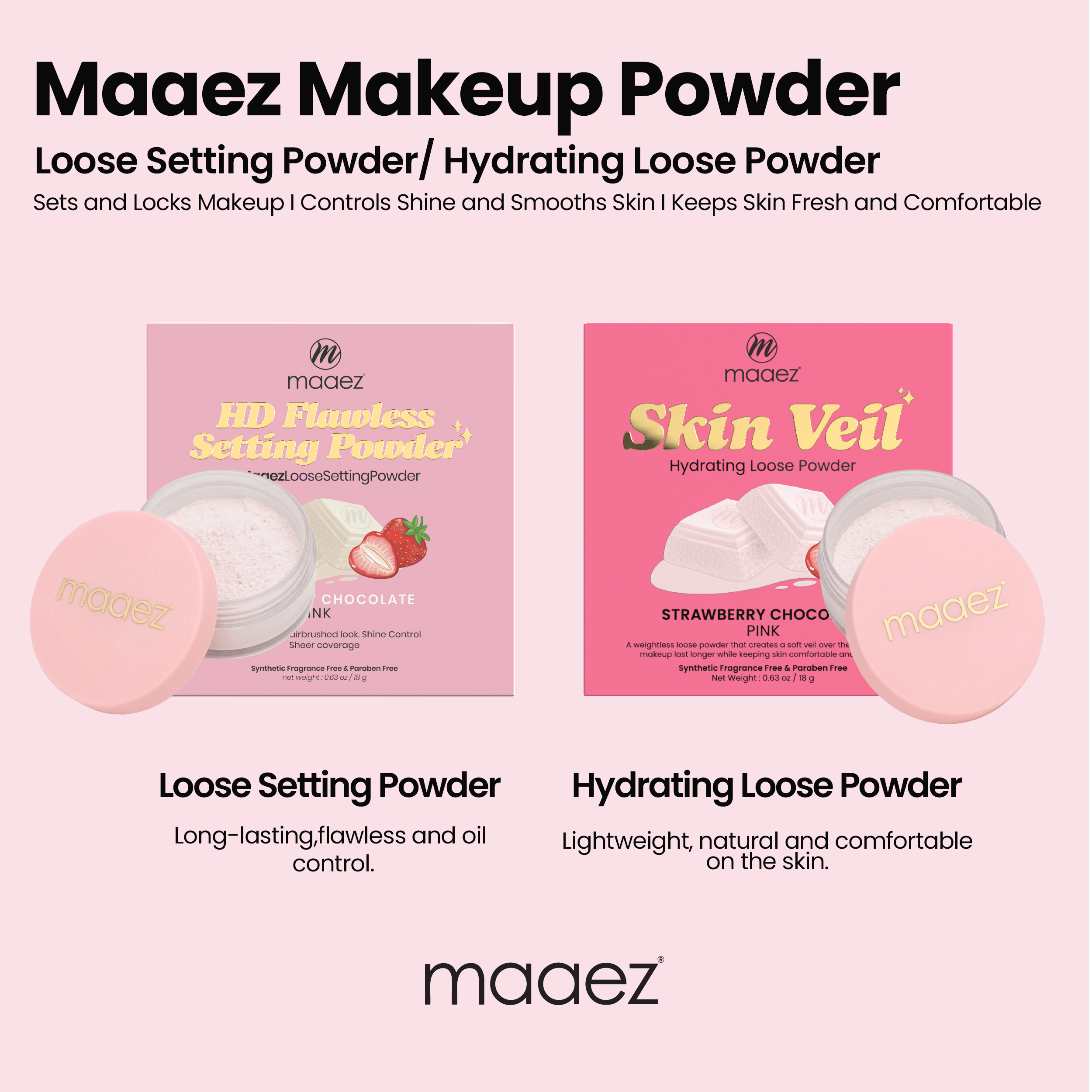 [EXP - 01/2027] Maaez HD Flawless Setting Powder 