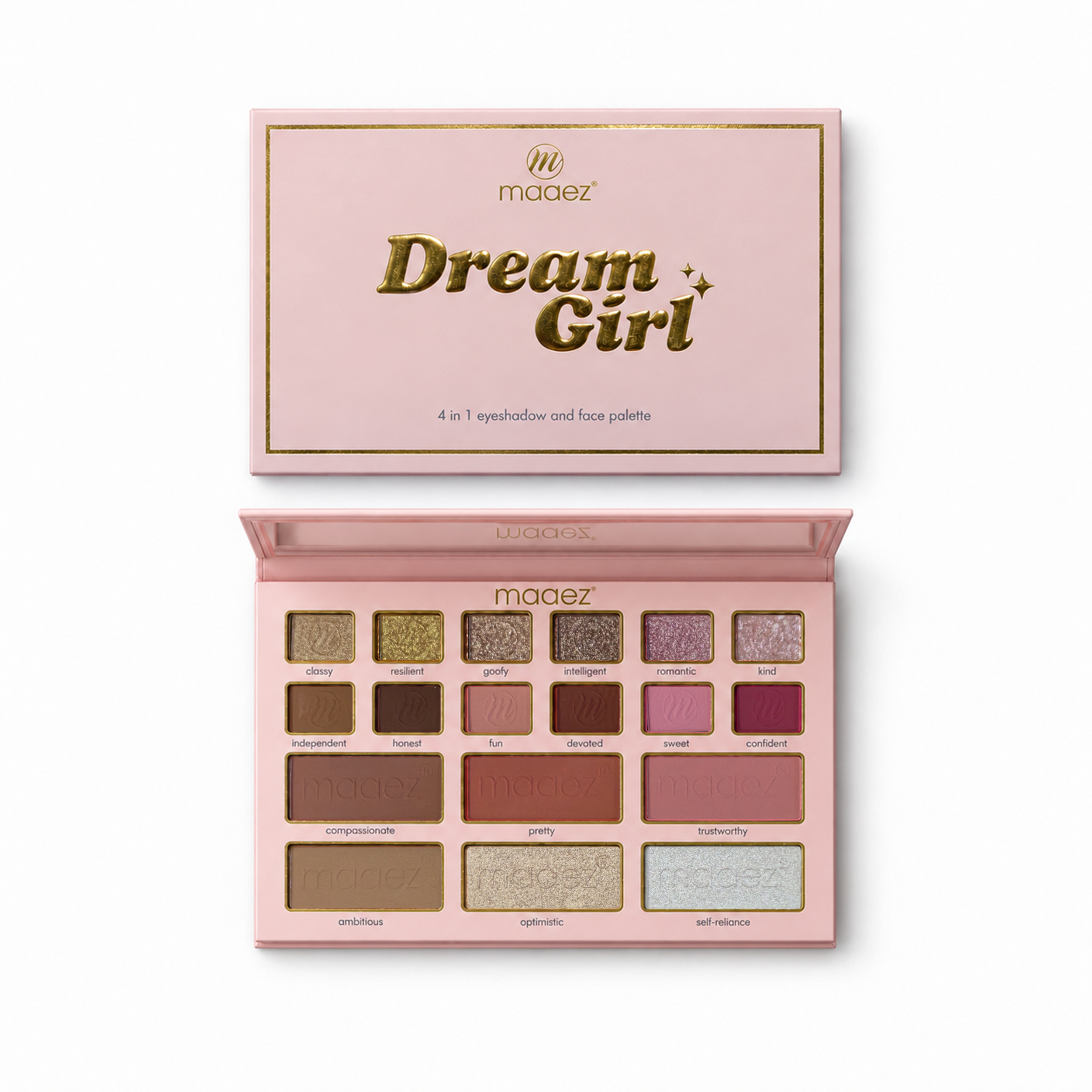 Maaez 4 in 1 Eyeshadow and Face Palette