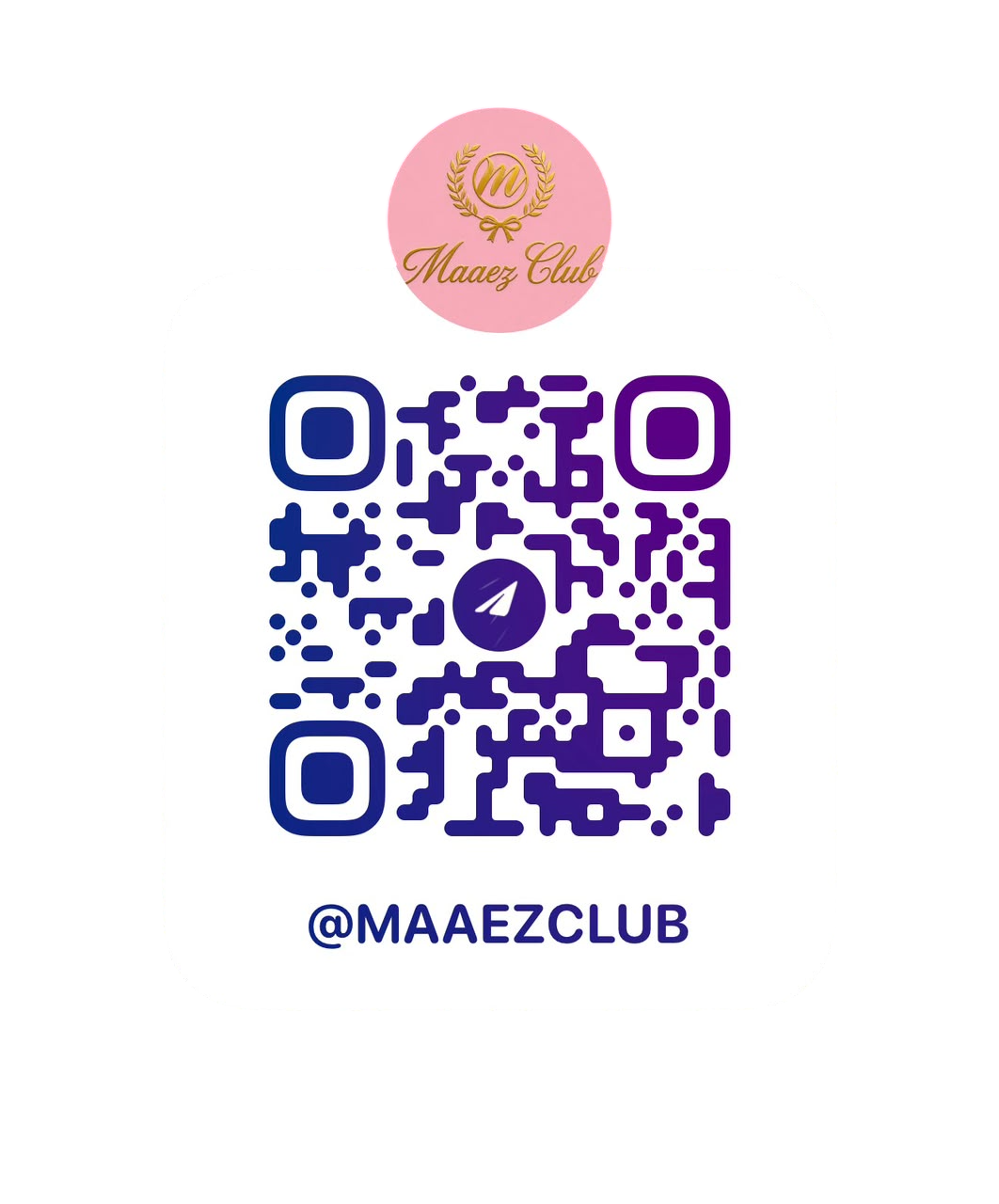 Maaez Club Telegram QR Code