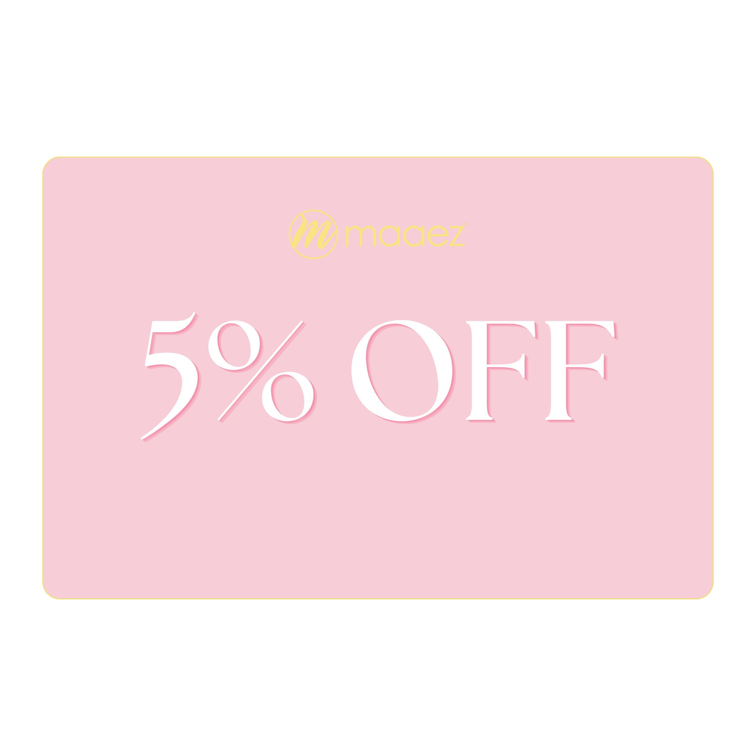 5% OFF Voucher