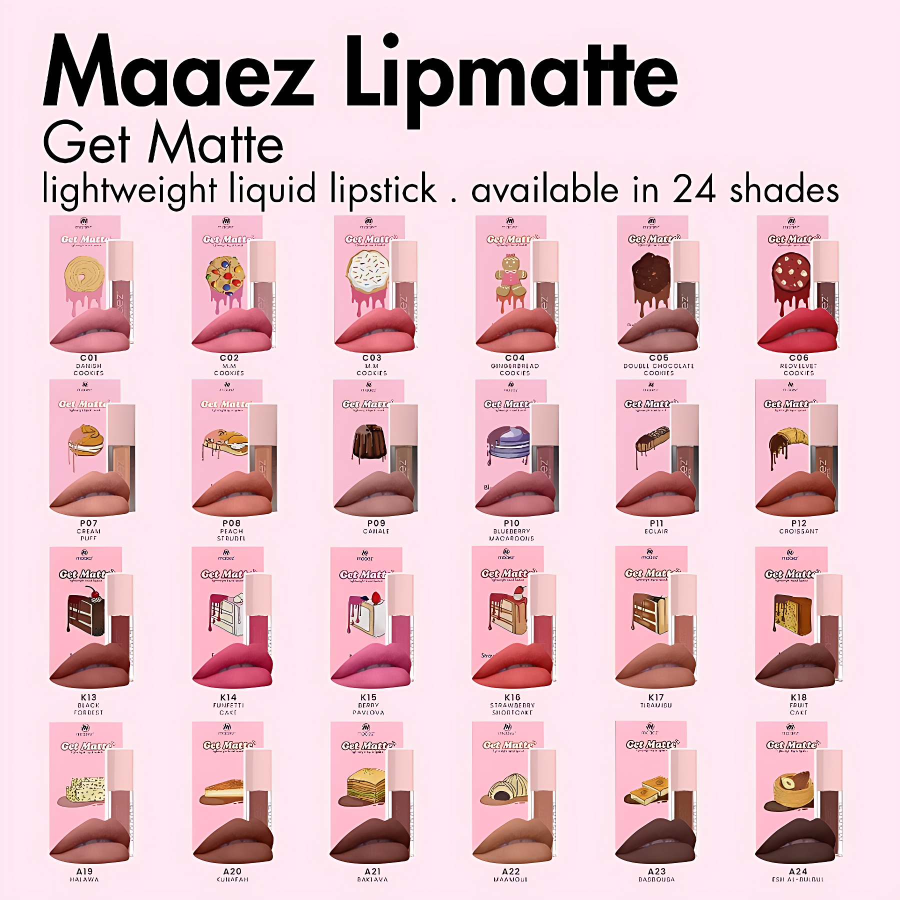 Maaez - Gincu Cecair Matte | Lipmatte (Get Matte)