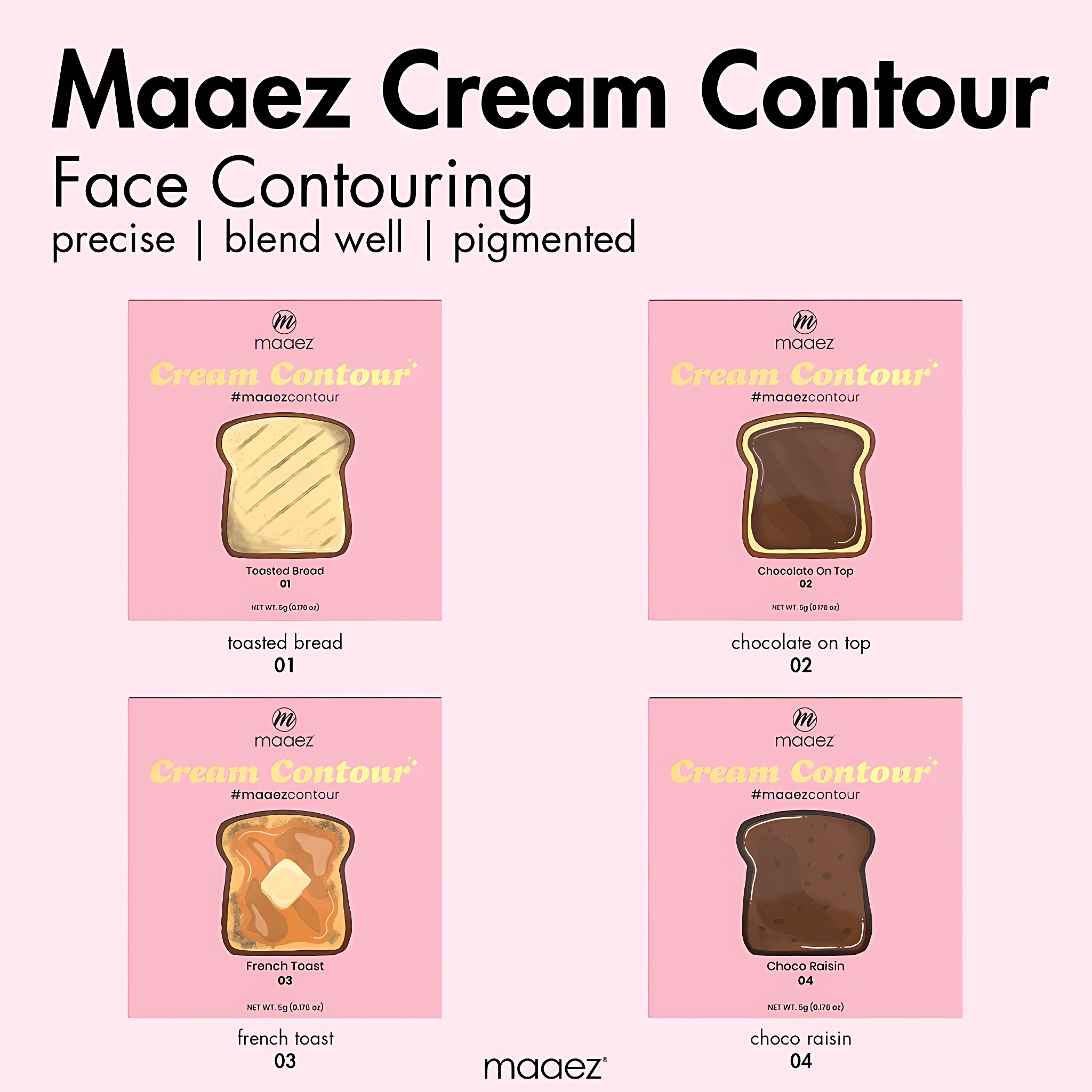 Maaez - Krim Kontur (5g) | Cream Contour 5g
