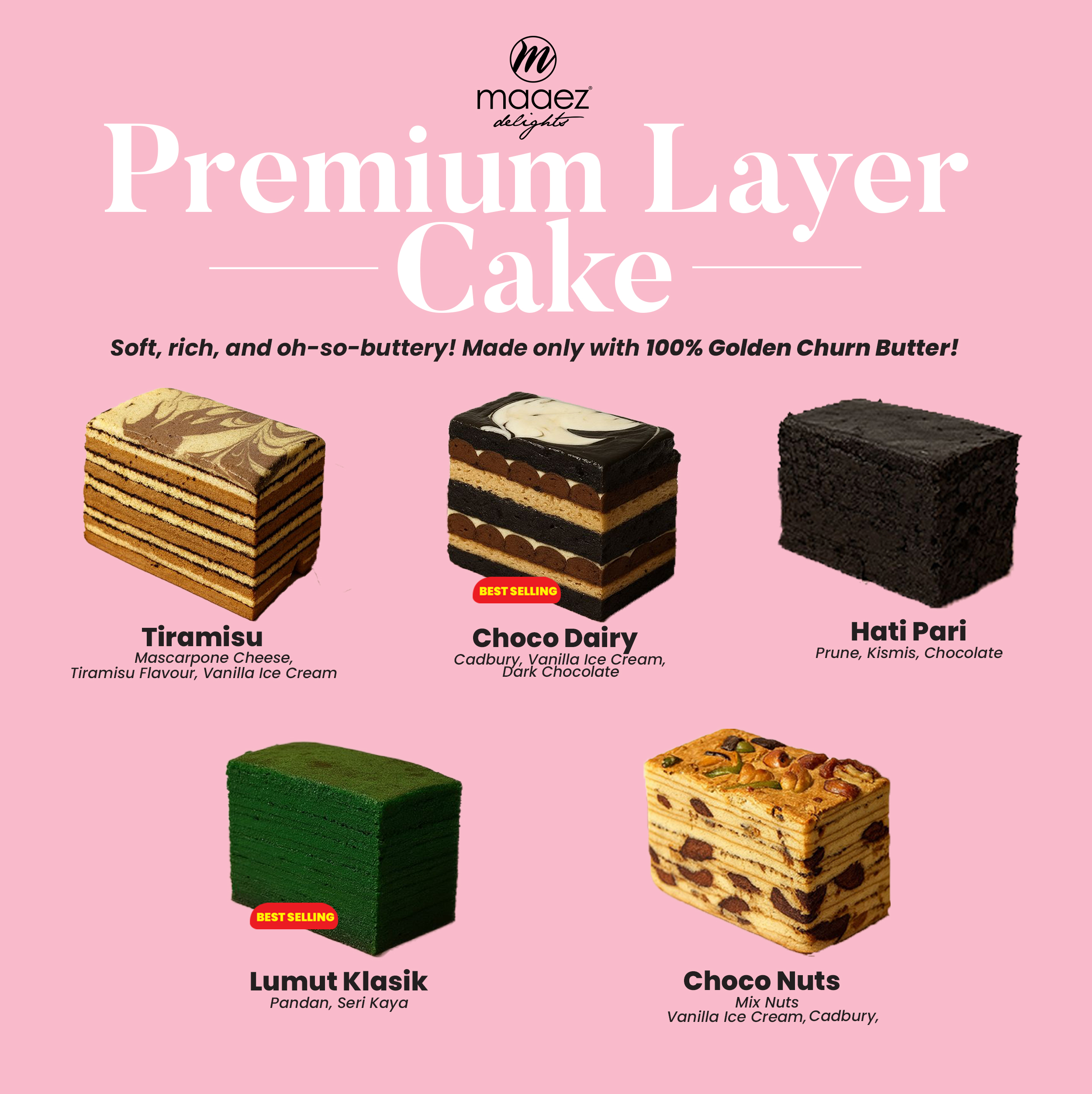 MAAEZ DELIGHTS PREMIUM KEK LAPIS