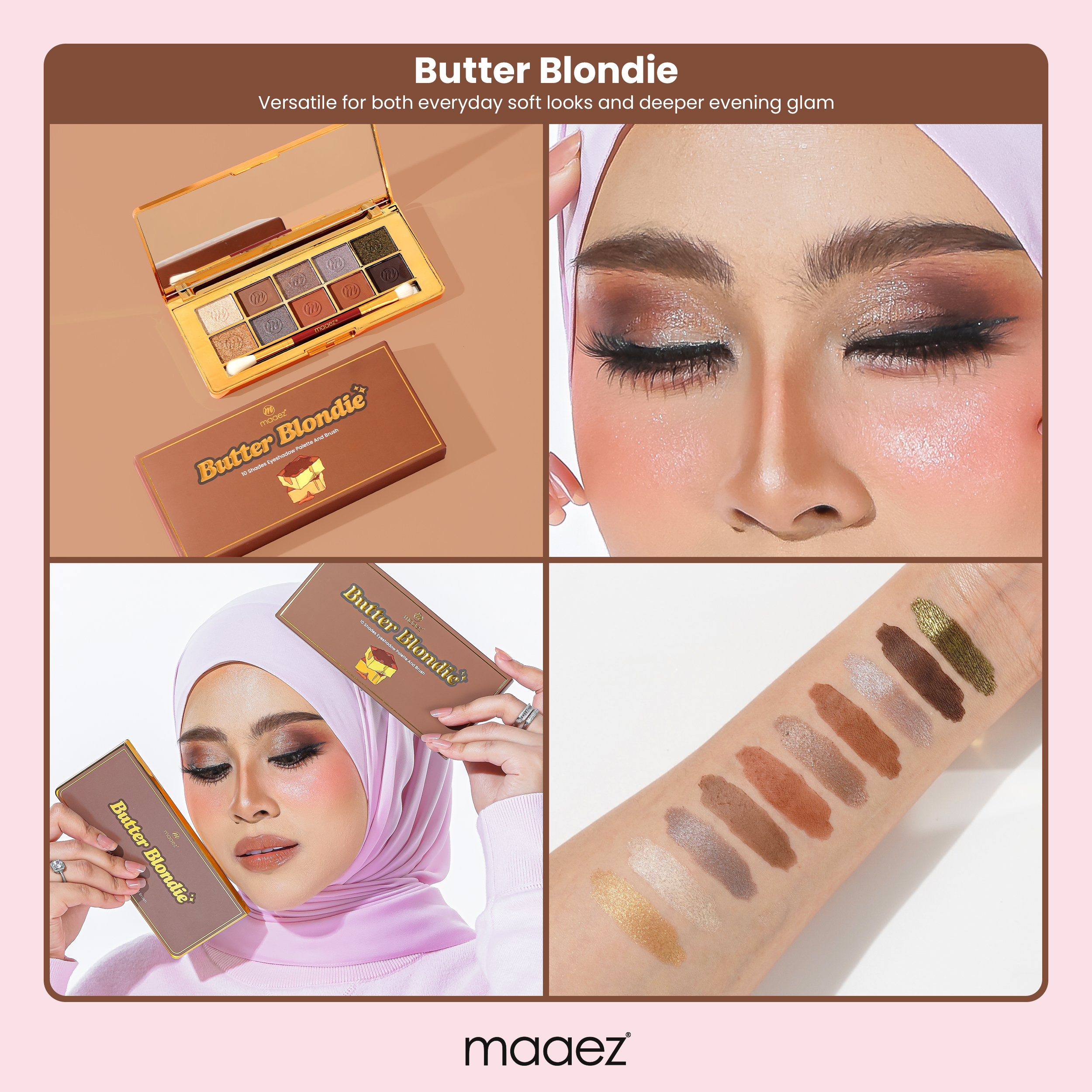 10 Shades Eyeshadow Palette and Brush