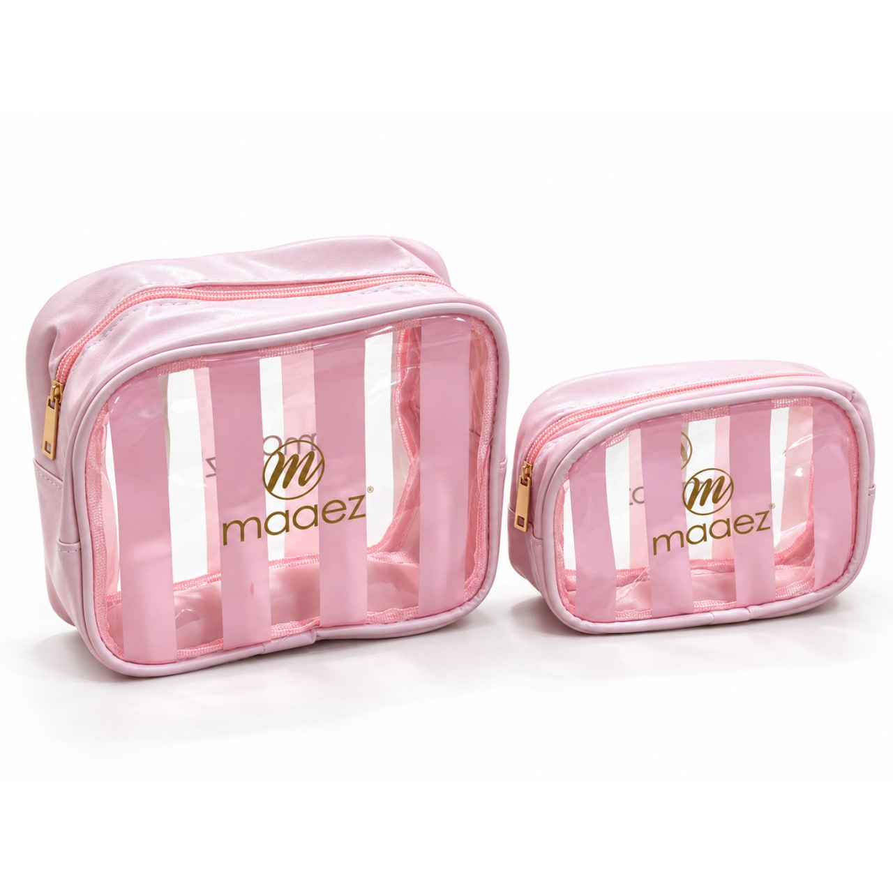 Maaez Striped Makeup Pouch
