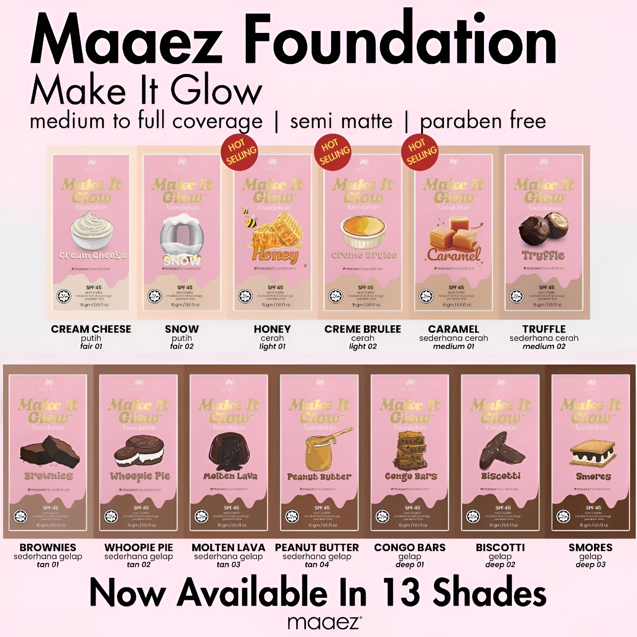 Maaez - Bedak Asas Krim (Make It Glow) | Maaez Foundation (Make It Glow)