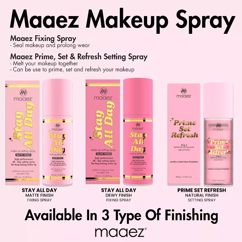 Maaez - Semburan Penetap Mekap | Makeup Spray (Setting Spray & Fixing Spray)