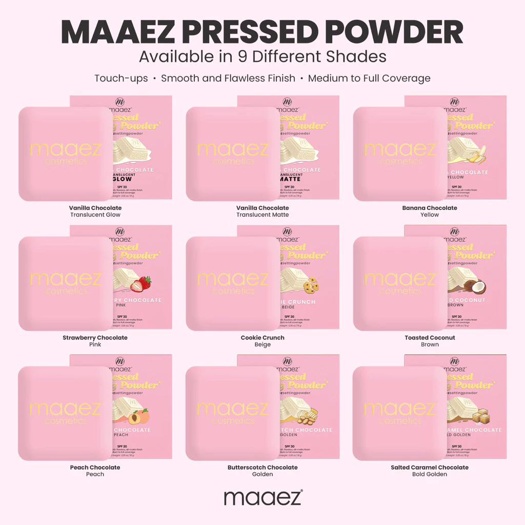 Maaez - Bedak Padat Penetap Mekap | Pressed Setting Powder