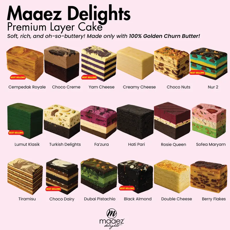 MAAEZ DELIGHTS PREMIUM KEK LAPIS