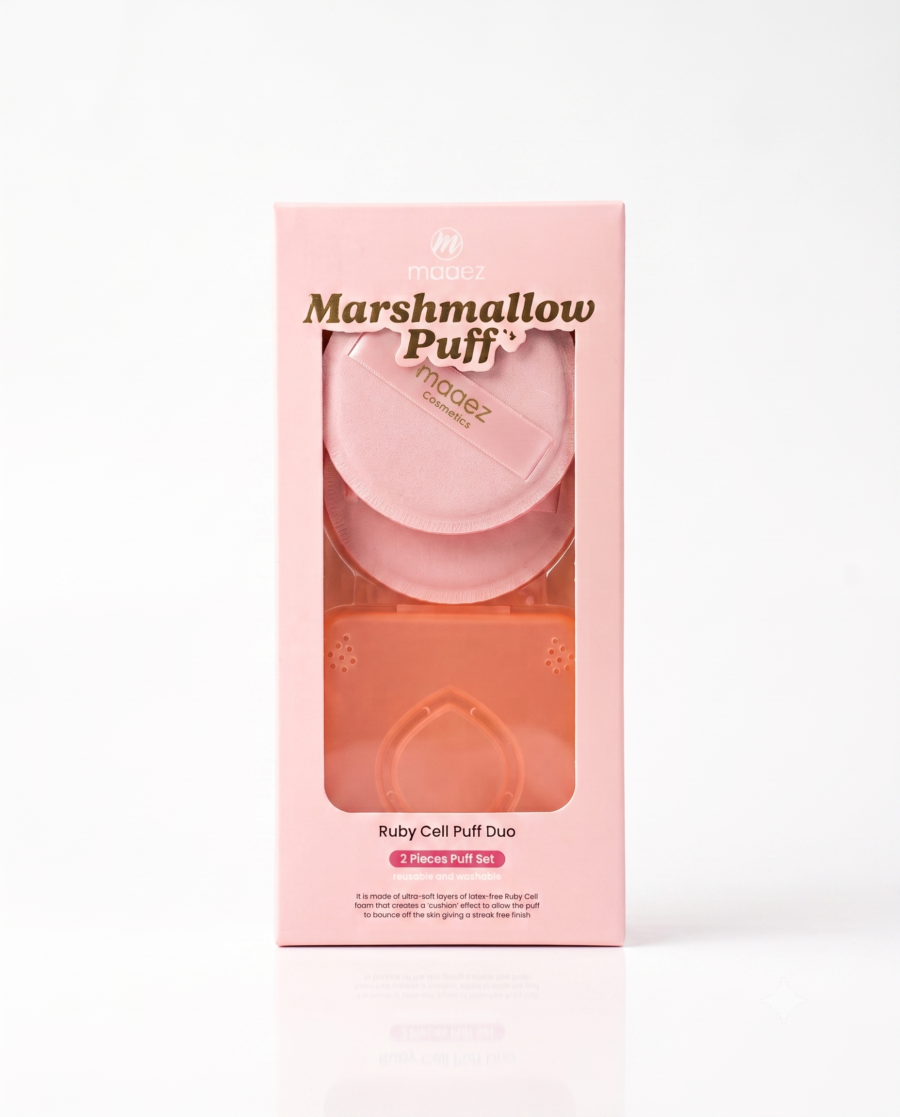 Marshmallow Puff - 2pcs ultra soft Ruby Cell Puff