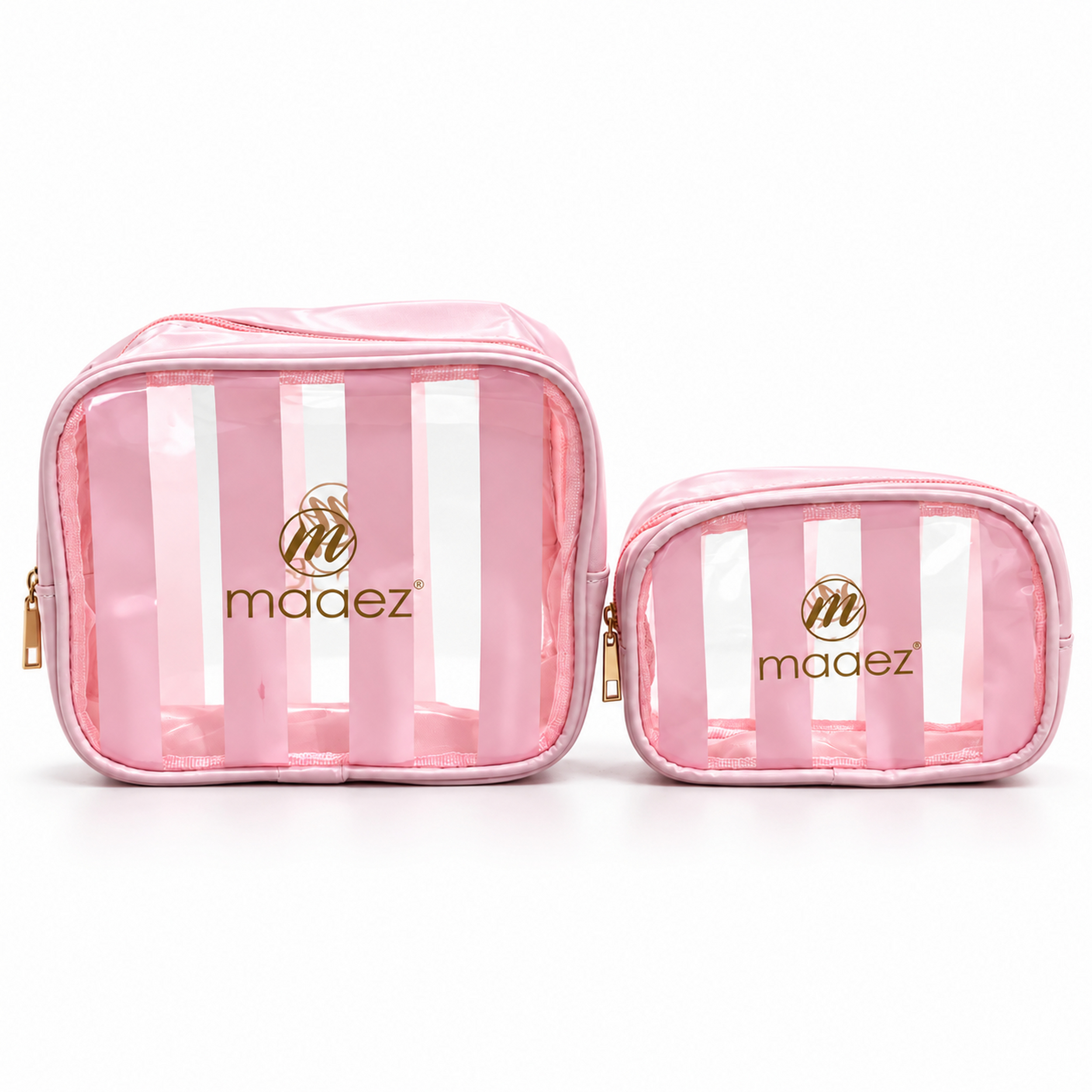 Maaez Striped Makeup Pouch