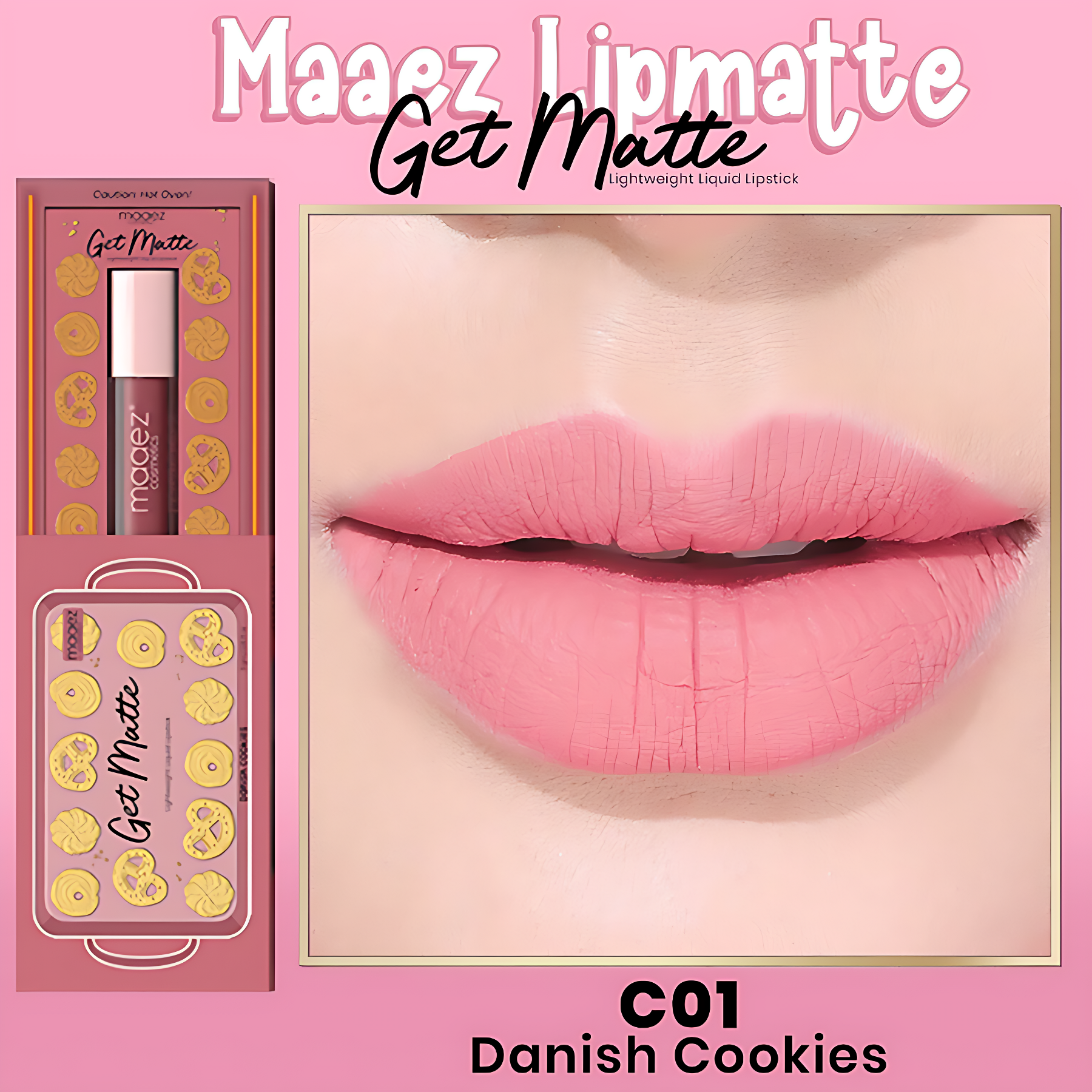 Maaez - Gincu Cecair Matte | Lipmatte (Get Matte) (Danish)